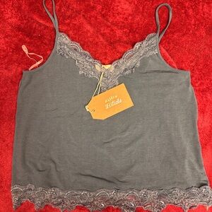 Listicle Blue Lace Camisole
